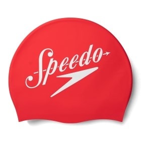Speedo Slogan Printed Cap Adult Red/White