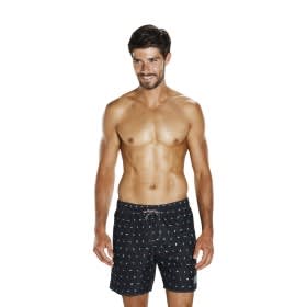 Leisure 16-inch Water Shorts Black - Turquoise 