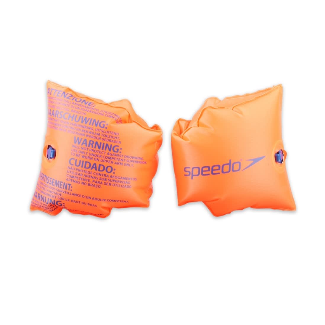 SPEEDO Sea Squad Kids Baby Swimming Pool Armbands Orange 2-6 Years 