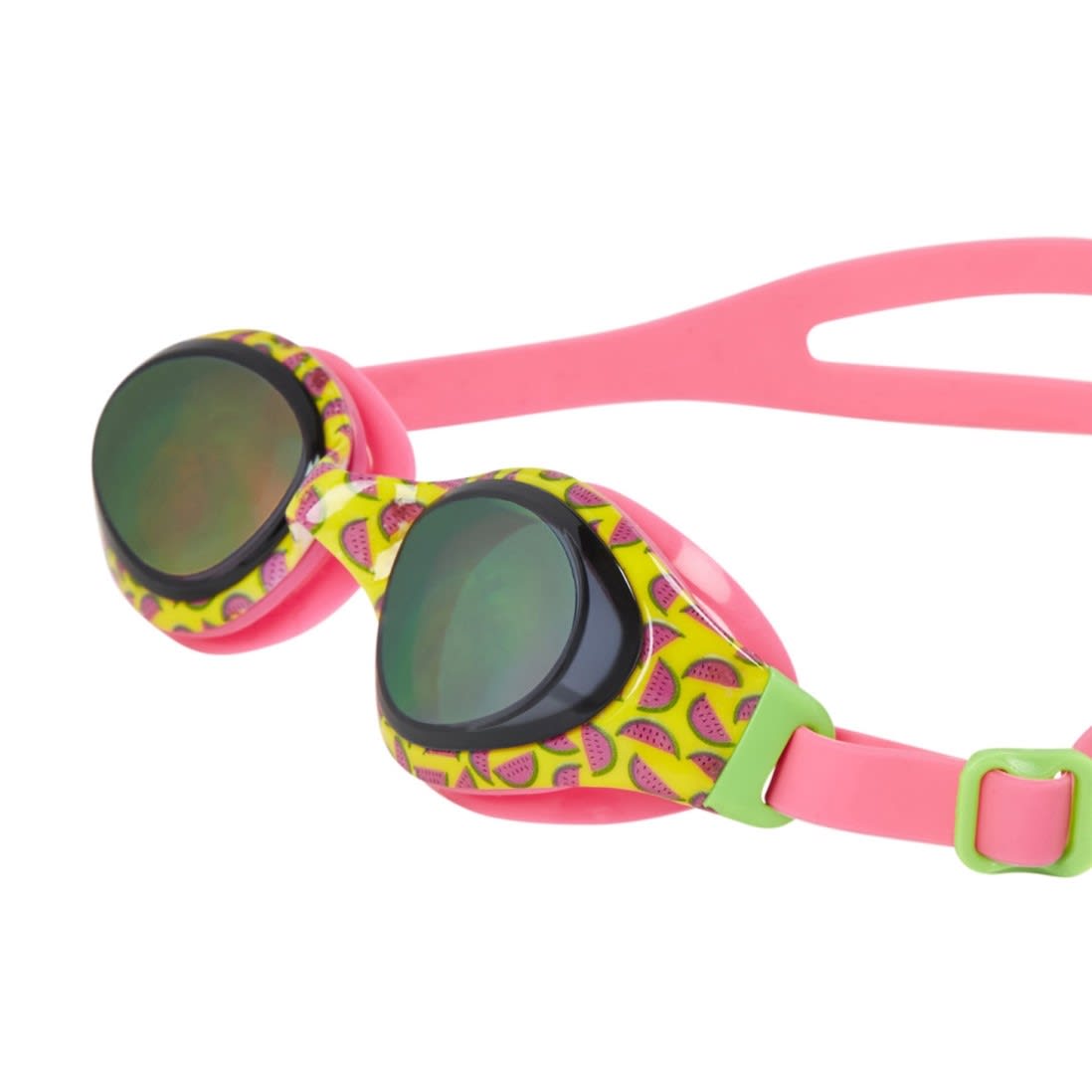 Speedo Holowonder Junior Kids Childrens Swimming Goggles Pink Palm Trees New 