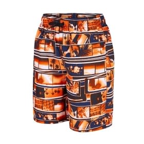 Printed Leisure 17-inch Water Shorts Navy - Peel - Fluo Orange - White